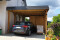 Einzel-Carport aus Holz mit Abstellkammer hinten - BRANDL