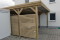 Doppel-Carport aus Holz mit Abstellkammer hinten - BRANDL