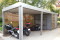 Einzel-Carport mit Geräteraum (Abstellkammer) hinten integriert - BRANDL