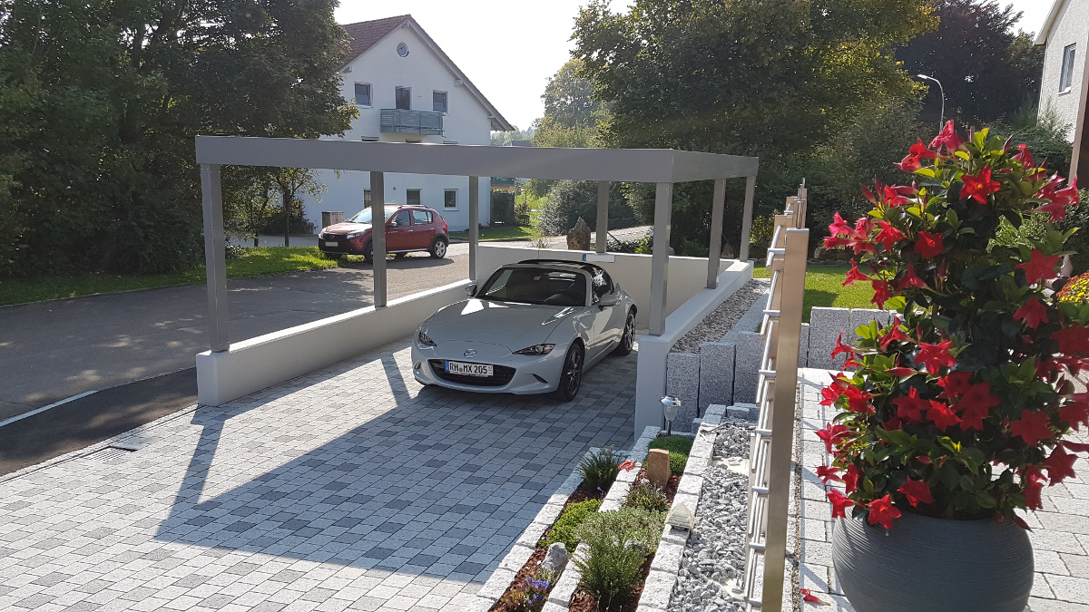 Carport Auf Stützmauer BRANDL