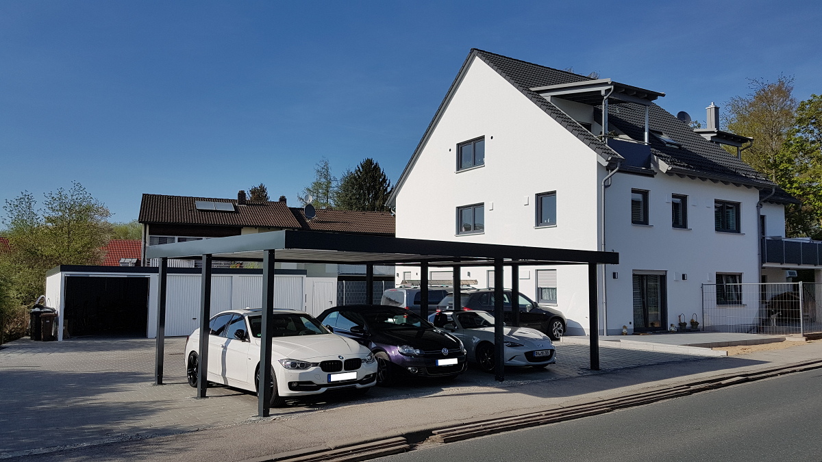 Carport Als 3er Reihenanlage Aus Stahl BRANDL