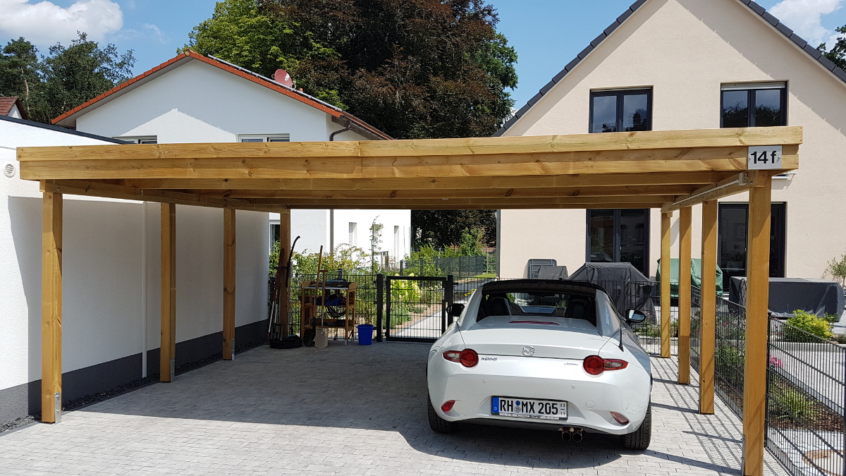 Doppel Carport Aus Holz BRANDL